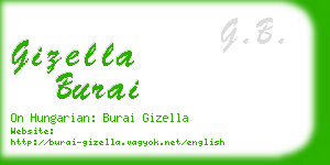 gizella burai business card